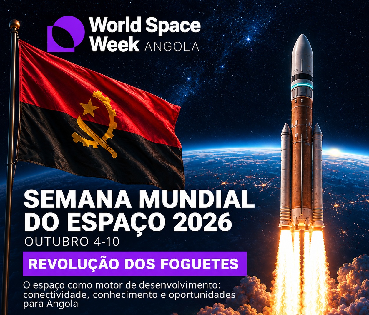 Angola celebra Semana Mundial do Espaço 2026